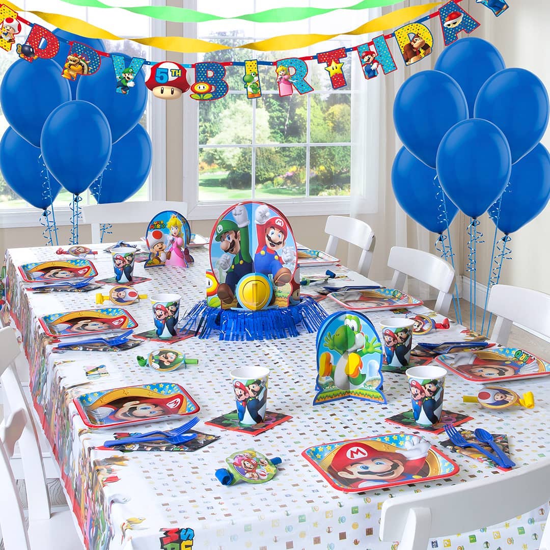 Decoración de Cumpleaños de Super Mario Bros✔️ Ideas originales. Envío en  24h. . ✓. Artículos de decoración para  Fiestas.