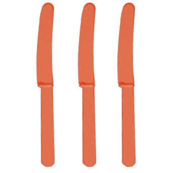 Imagen de Cuchillos Naranja Reutilizables (10 uds.)