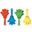 Picture of Manos Palmadas Colores (25 unidades)