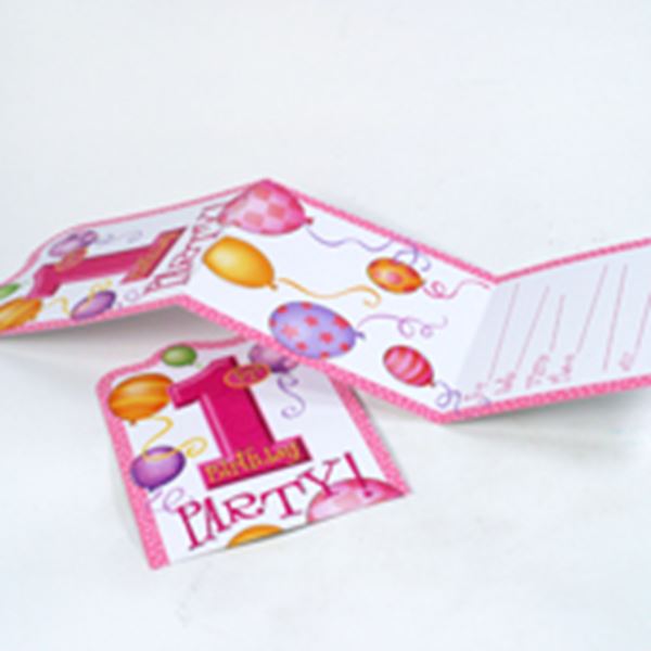 Picture of Invitaciones Primer Cumple Niña (8 unidades)