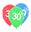 Imagen de Globos 30 Años Látex (12 unidades)