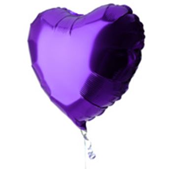 Picture of Globo Corazón Morado (45cm)