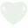 Picture of Globos Corazón Blanco 30cm R12-FCOR-005 (50)