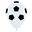 Imagen de Globos Fútbol Balón Látex (12 unidades)