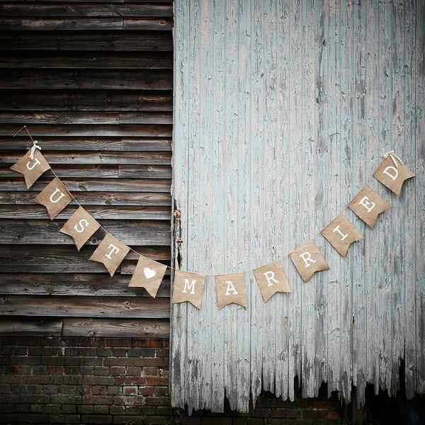 Imagen de Banner Boda Just Married Tela