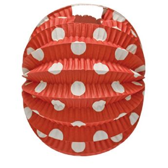Imagen de Farolillo Rojo Lunares Blancos 22cm