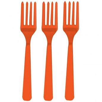 Picture of Tenedores Naranja Reutilizables (10 uds.)