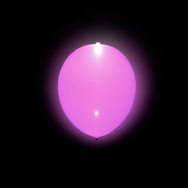 Imagens de Globos Rosas con Luz (5 uds.)