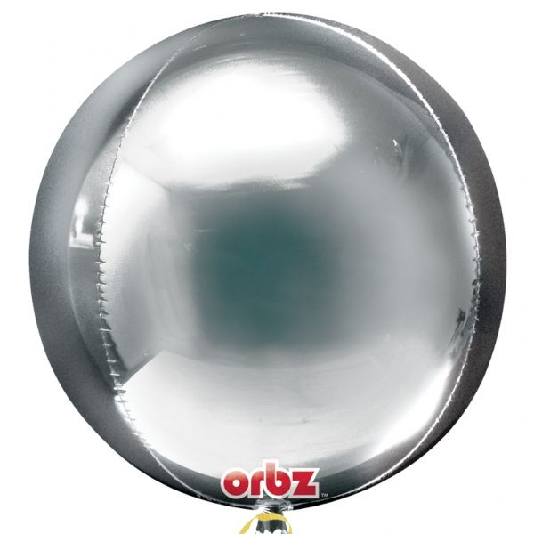 Picture of Globo Plateado Esférico 40cm (3 unidades)
