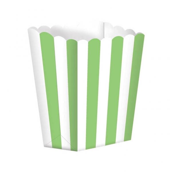 Picture of Cajas para Palomitas con Rayas Verde Claro (5 uds.)