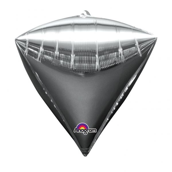 Picture of Globo Plateado Diamante Forma (43cm x 38cm)
