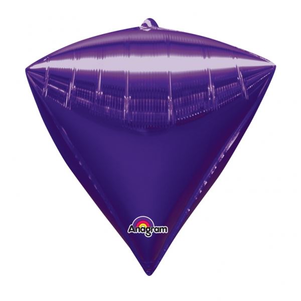 Imagen de Globo Morado Diamante Forma (43cm x 38cm)
