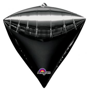 Imagen de Globo Negro Diamante Forma (43cm x 38cm)
