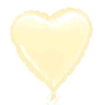 Imagen de Globo Corazón Marfil Jumbo (81cm)