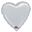 Imagens de Globo Corazón Plateado Jumbo (81cm)