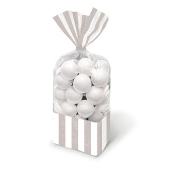 Imagen de Bolsas Celofán Rayas Plata (10)