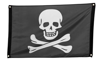 Imagen de Bandera Pirata Negra (90cm)