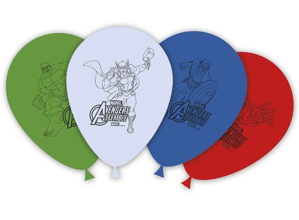 Imagens de Globos de Los Vengadores Látex (8 uds)