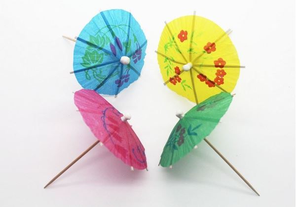 Imagen de Maxi Pack Pinchos Sombrillas Parasol Copas (120 unidades)