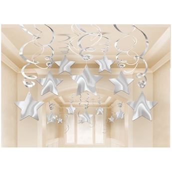 Imagen de Decorados Espirales Estrellas Plata (30)