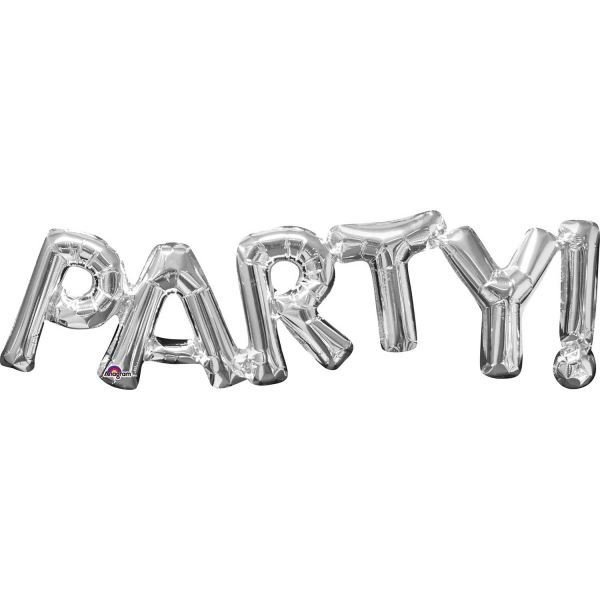 Picture of Globo Letra Party Plateada Foil (83cm)