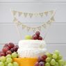 Imagen de Topper Tarta Banderín Yute Just Married