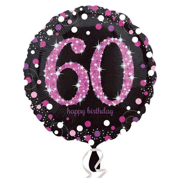 Globo 60 Años Glamour (45cm)✔️ por sólo 2,23 €. Envío en 24h. Tienda  Online. . ✓. Artículos de decoración para  Fiestas.