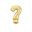 Imagen de Globo interrogación dorado mini