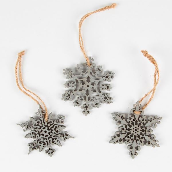 Picture of Adorno Árbol Copo de Nieve Elegante (7,5cm)