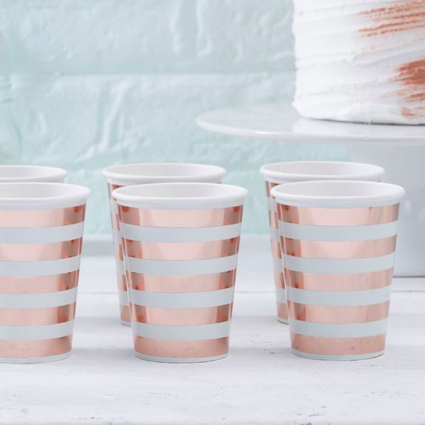 Imagens de Vasos Baby Shower Hola Mundo cartón (8 uds)