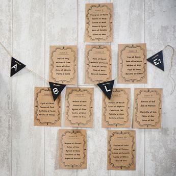 Imagen de Seating Plan Kraft (10 unidades)