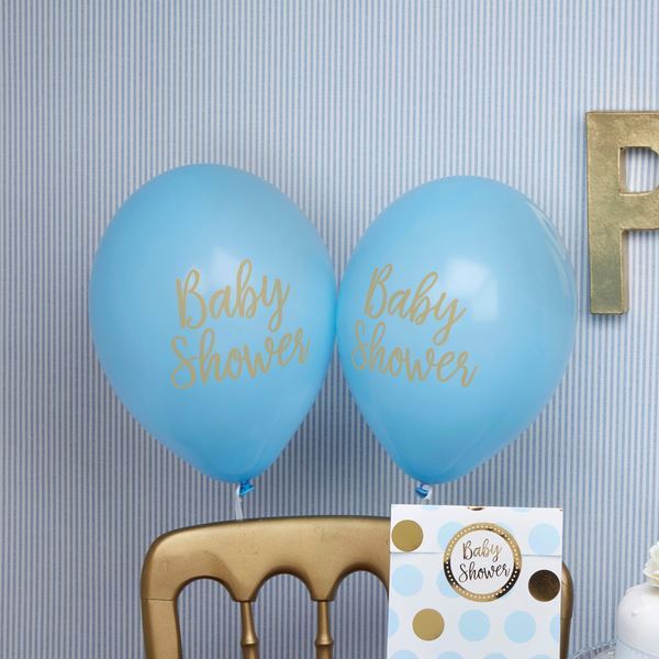 Picture of Globos Baby Shower Azul (8 uds)