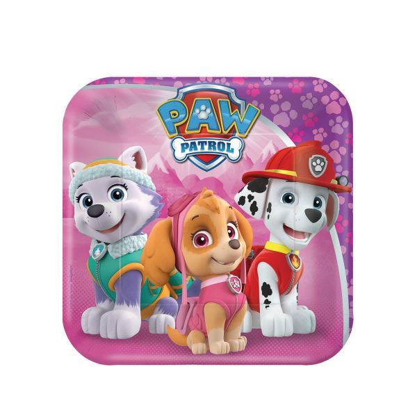 Picture of Platos de Patrulla Canina Skye y Everest cartón 18cm (8 unidades)
