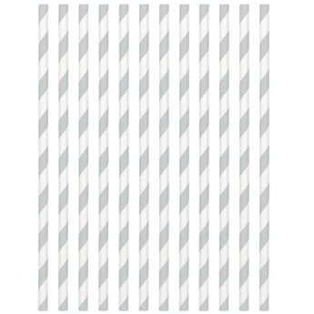 Imagen de Pajitas con Rayas Plateadas papel (24)