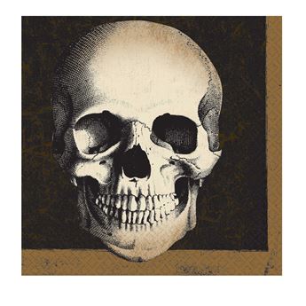 Picture of Servilletas Calavera Halloween papel 33cm (16 unidades)