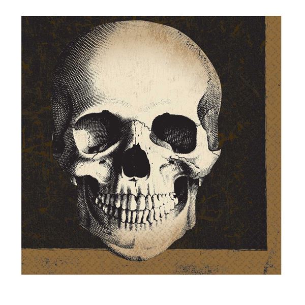 Imagens de Servilletas Calavera Halloween papel 33cm (16 unidades)