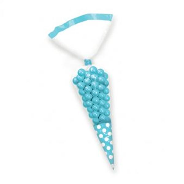 Imagen de Bolsas Cono Azul Caribe celofán (10)