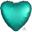 Picture of Globo Corazón Jade Satín (45cm) 