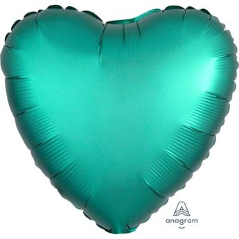 Imagen de Globo Corazón Jade Satín (45cm) 