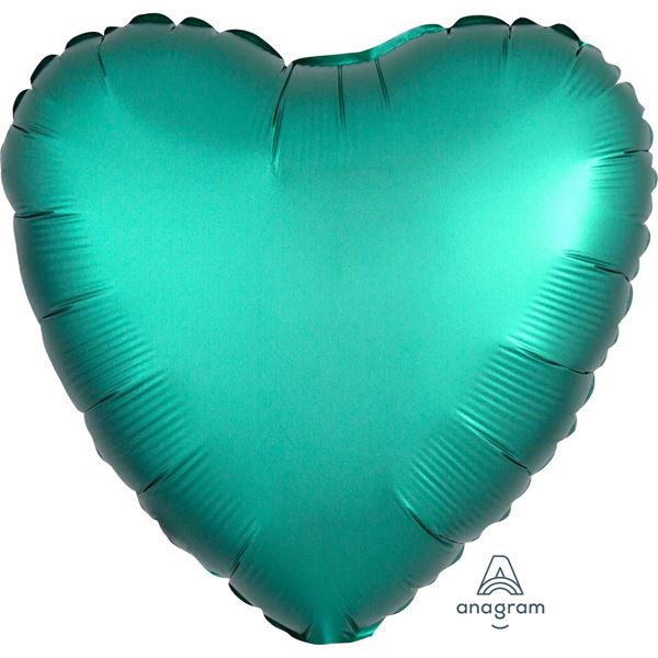 Picture of Globo Corazón Jade Satín (45cm) 