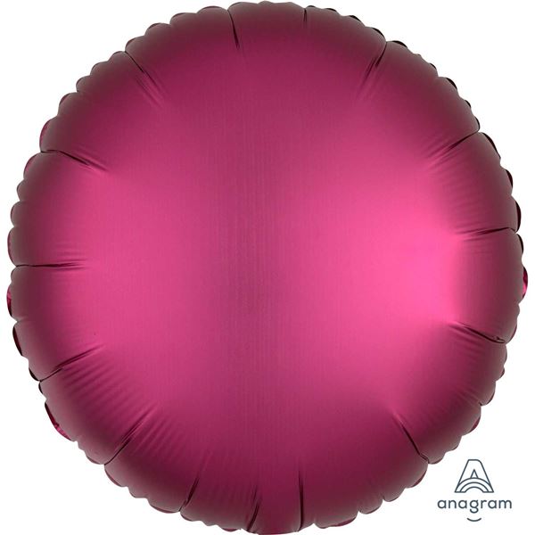 Imagen de Globo Círculo Burdeos Satín (45cm)