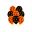 Picture of Globos Naranja y Negro Lunares (12)
