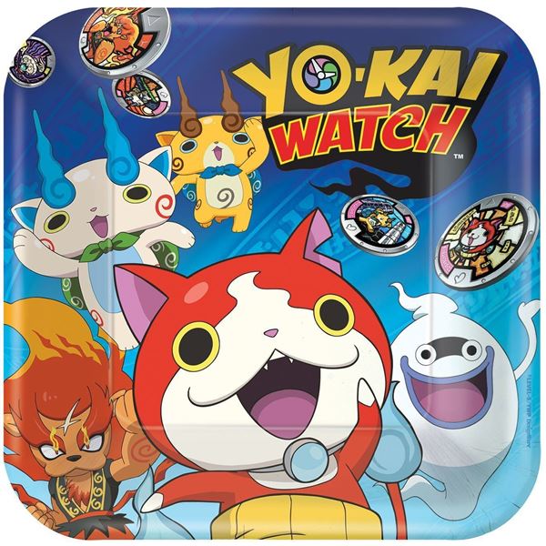 Picture of Platos Yo-Kai Watch cartón 23cm (8 unidades)