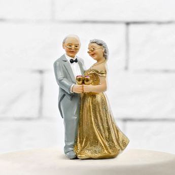 Imagen de Figura Decorativa Bodas de Oro (12cm)