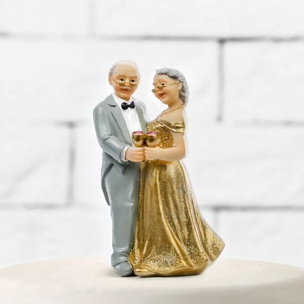 Imagen de Figura Decorativa Bodas de Oro (12cm)