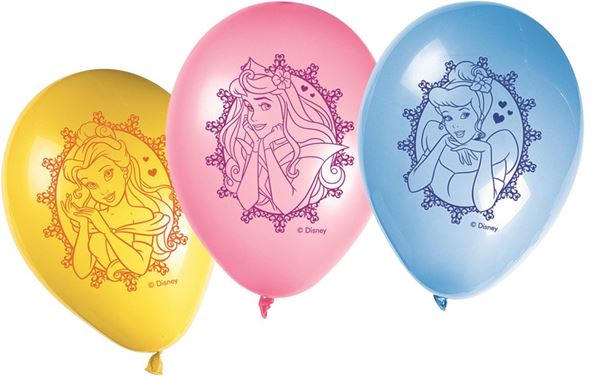 Imagens de Globos de Princesas Disney Látex (8 unidades)