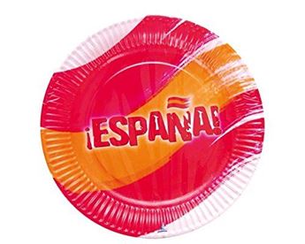 Imagen de Platos España cartón 23cm (8 uds.)