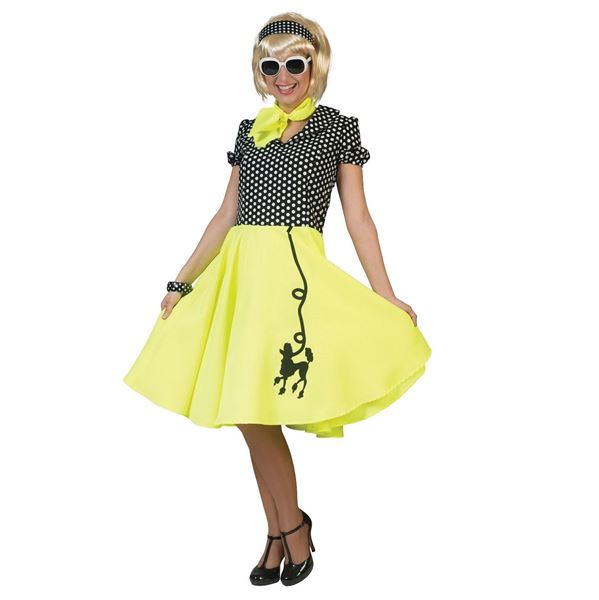 Imagen de Disfraz Años 50 Amarillo (Talla 40-42)