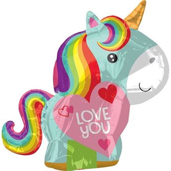 Imagen de Globo Unicornio Corazón (53cm)
