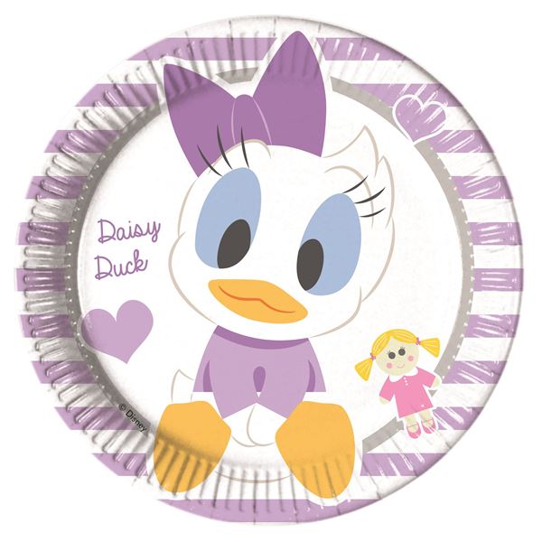 Imagen de Platos de Baby Minnie & Daisy cartón 17cm (8 uds.)